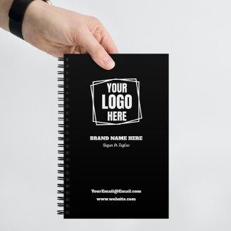 Anpassningsbar Branded Business Logotyp Promoted B Anteckningsbok