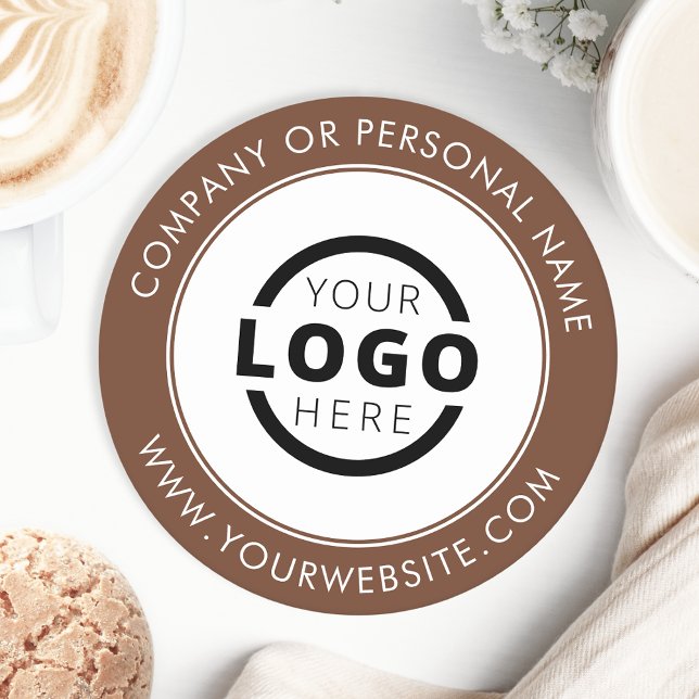 Anpassningsbar Branded Business Logotyp Promotiona Underlägg Papper Rund (Skapare uppladdad)