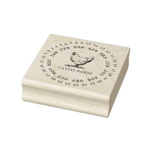 Anpassningsbar Branded Chicken Farm Ägg Carton F Stämpel