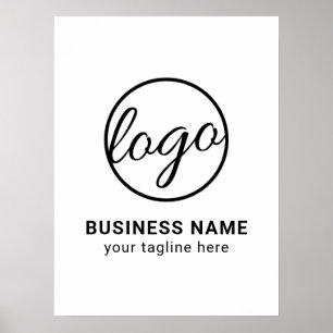 Anpassningsbar Branded Company Simple Business Log Poster
