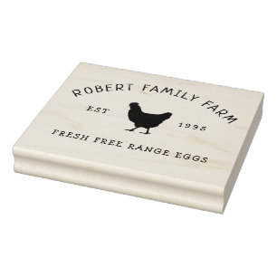 Anpassningsbar Branded Family Farm Ägg Carton Fr Stämpel