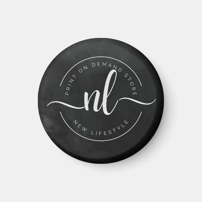 Anpassningsbar Branded Magnet - Personlig Chic (Framsidan)