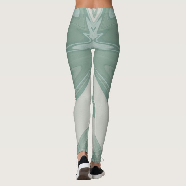 Anpassningsbar Branded Modern Daisy Capri Leggings (Baksida)
