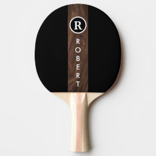 Anpassningsbar Branded Monogrammed wood färg rand  Pingisracket