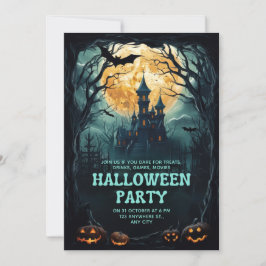 Anpassningsbar Branded Mörk Fantasy Halloween fest Inbjudningar