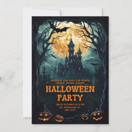 Anpassningsbar Branded Mörk Fantasy Halloween fest Inbjudningar