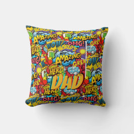Anpassningsbar Branded PAPPA Gift - Tecknad Superh Kudde