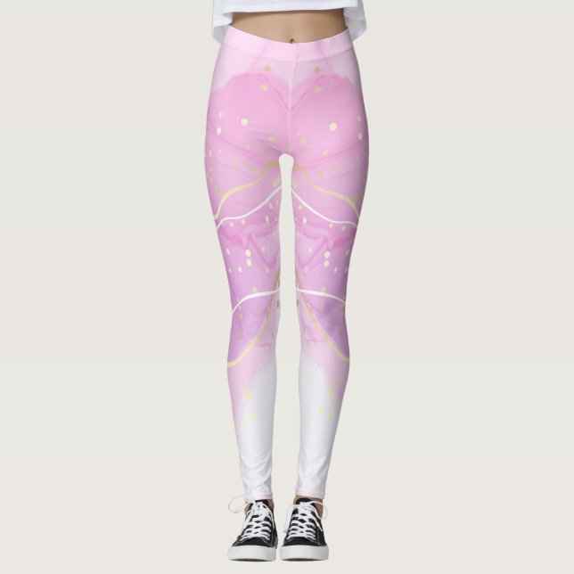 Anpassningsbar Branded Silkier Bantam Glitter Turc Leggings (Framsida)