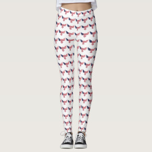 Anpassningsbar Branded US butterfly flagga Legging