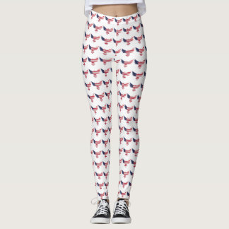 Anpassningsbar Branded US butterfly flagga Legging