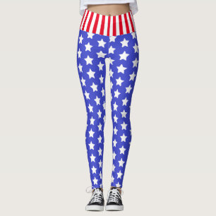 Anpassningsbar Branded US Stars och stripes Leggin Leggings