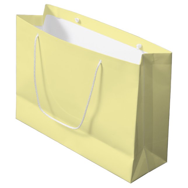 Anpassningsbar Branded White Gift Bag | Stor glans (Framsidan Vinklad)