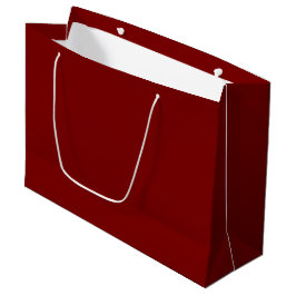 Anpassningsbar Branded White Gift Bag | Stor glans