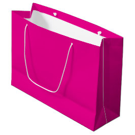 Anpassningsbar Branded White Gift Bag | Stor glans