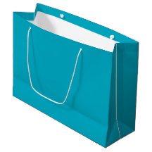 Anpassningsbar Branded White Gift Bag | Stor glans