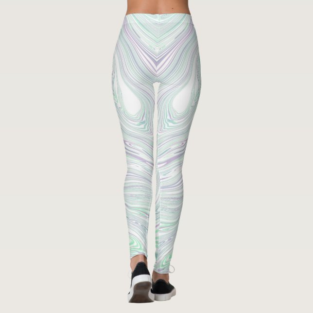 Anpassningsbar Branded Yoga Namn Capri Leggings (Baksida)