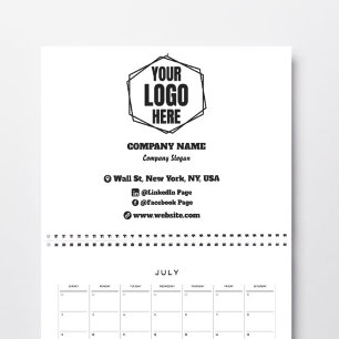Anpassningsbar Branding Company Branded Business Kalender