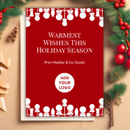 Anpassningsbar Branding Helgdag Card for Business Julkort