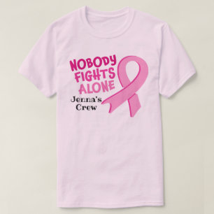 Anpassningsbar Breast Cancer Awareness Running Täv T Shirt