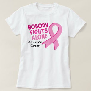 Anpassningsbar Breast Cancer Awareness Running Täv T Shirt