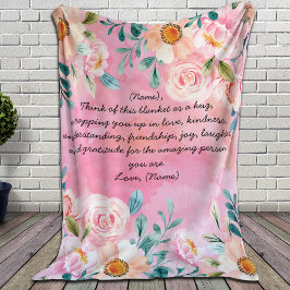 Anpassningsbar Brev eller Note Blanket for her wit