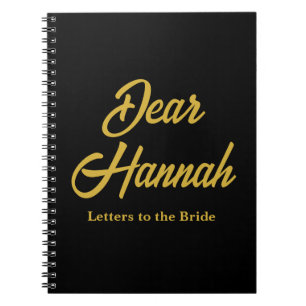 Anpassningsbar Brev till Bride Hen Do Möhippa Anteckningsbok
