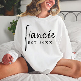 Anpassningsbar Bride Förlovning Gift Personlig Fia T Shirt