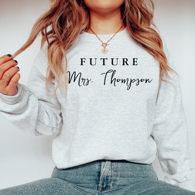 Anpassningsbar Bride Gift Customized Fiancee Futur T Shirt (Skapare uppladdad)