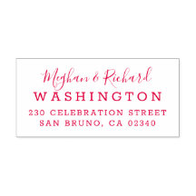 Anpassningsbar Bride & Groom Bröllop Returadress