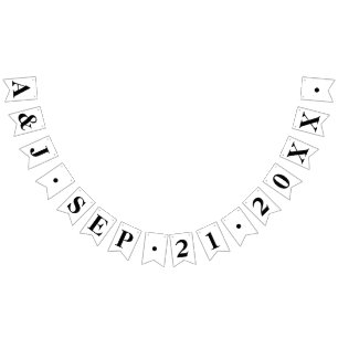 ANPASSNINGSBAR BRIDE+GROOM INITIALER MED BRÖLLOP D VIMPLAR