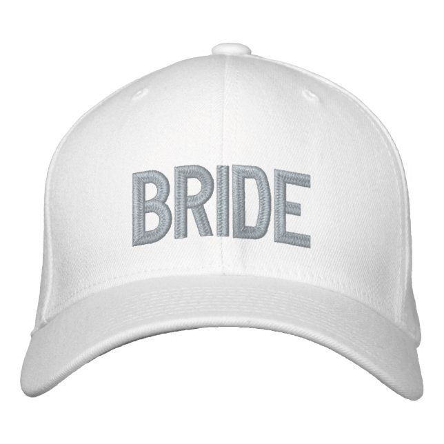 Anpassningsbar Bride | Rosa Bachelorette Embroized Broderad Keps (Framsida)