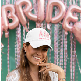 Anpassningsbar Bride | Rosa Monogram Future Mrs. Keps