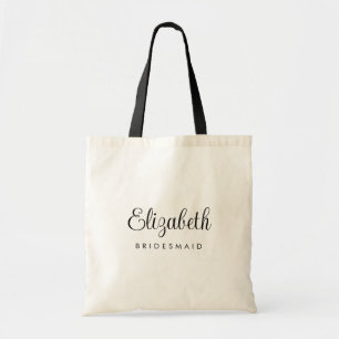 Anpassningsbar Bridesmaid Bachelore Gifts Womens-m Tygkasse