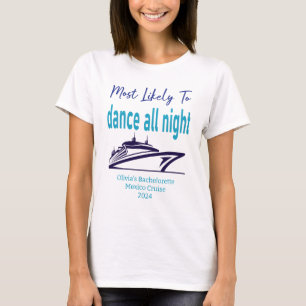 Anpassningsbar Bridesmaid Bachelorette Cruise Frak T Shirt