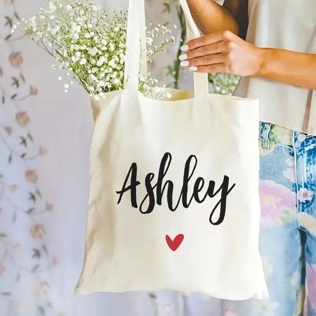 Anpassningsbar Bridesmaid Bag, Möhippa & Baby Show Tygkasse (custom tote bag, bridesmaid tote bag, bridal shower gift, bridesmaid proposal gift, baby shower)