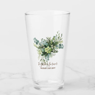 Anpassningsbar Bridesmaid Brudens sida Gifts Green Glaskopp