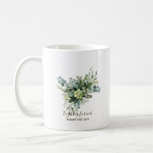 Anpassningsbar Bridesmaid Brudens sida Gifts Green Kaffemugg
