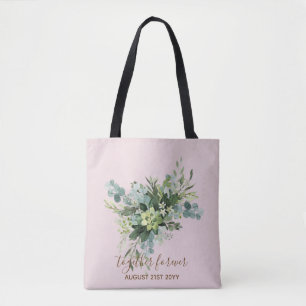 Anpassningsbar Bridesmaid Brudens sida Gifts Green Tygkasse