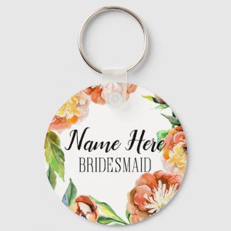 Anpassningsbar Bridesmaid Keychain Nyckelring