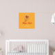 Anpassningsbar Bright Gult Balloon Baby Party föde Poster (Nursery 2)