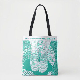 Anpassningsbar Bright Modern Line Graphic Tygkasse