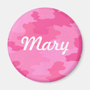 Anpassningsbar Bright Rosa Camouflage Magnet
