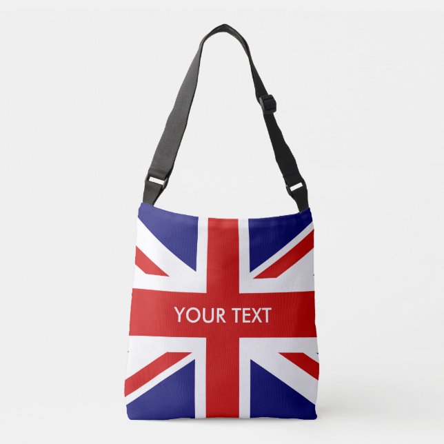 Anpassningsbar British Union Jack flagga body bag Axelväska (Framsida)