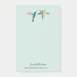 Anpassningsbar Broad-billed Hummingbird Post-it Block