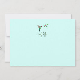 Anpassningsbar Broad-tailed Hummingbird Note Card Anteckningskort
