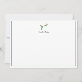 Anpassningsbar Broad-tailed Hummingbird Note Card Anteckningskort