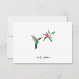 Anpassningsbar Broad-tailed Hummingbird Note Card Anteckningskort