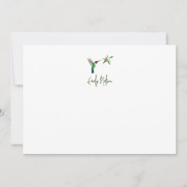 Anpassningsbar Broad-tailed Hummingbird Note Card Anteckningskort