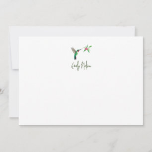 Anpassningsbar Broad-tailed Hummingbird Note Card Anteckningskort