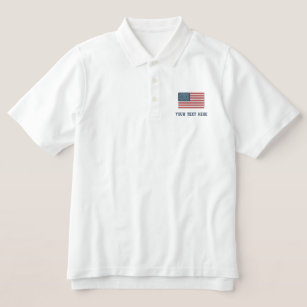 Anpassningsbar broderade polo-skjortor av amerikan